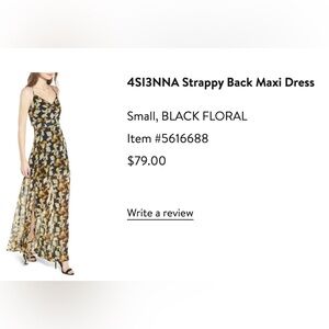 Nordstrom Floral maxi dress